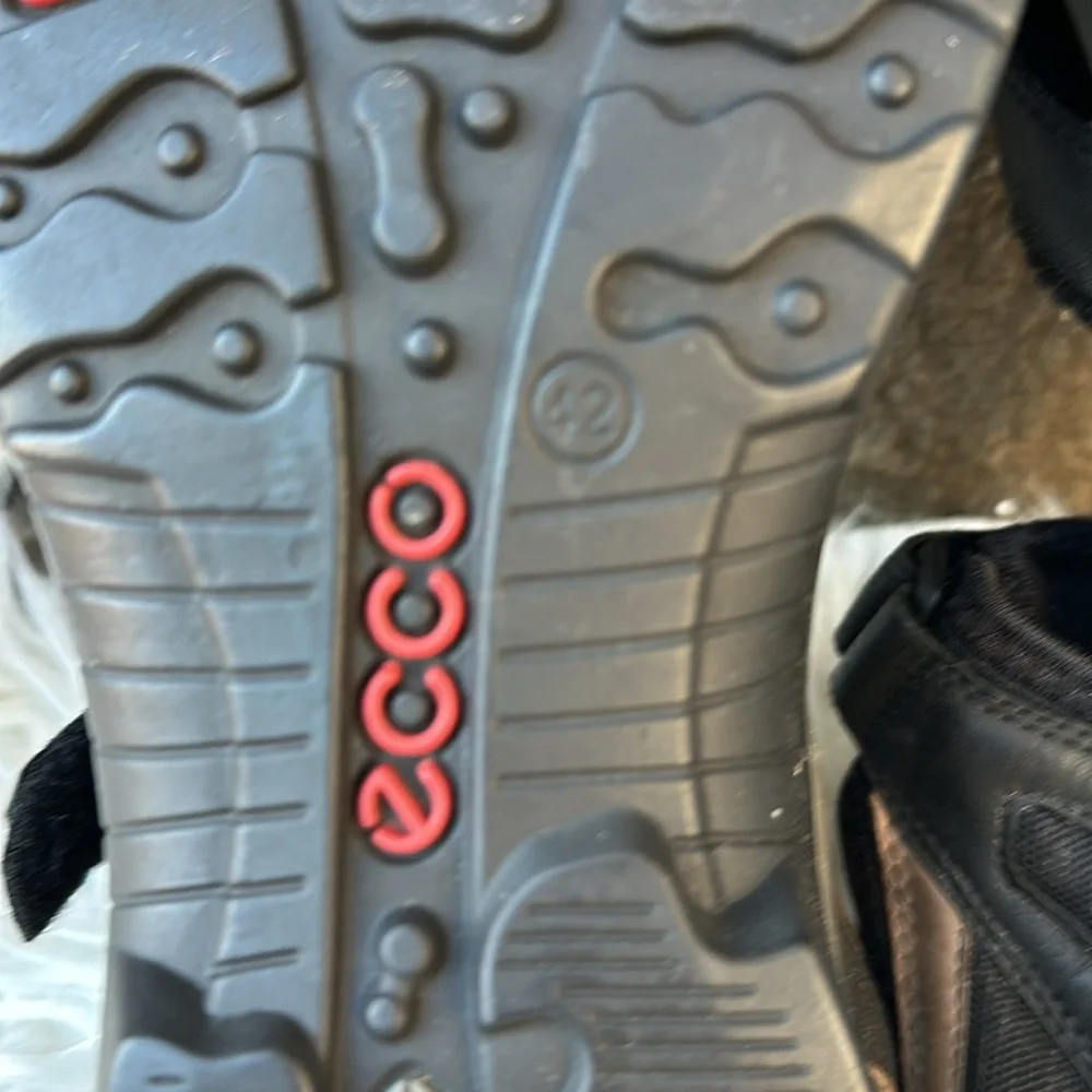 ECCO Black Sport Sandals size 42 (8.5) - Picture 7 of 8